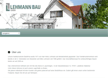 Tablet Screenshot of lehmann-bau-gmbh.de